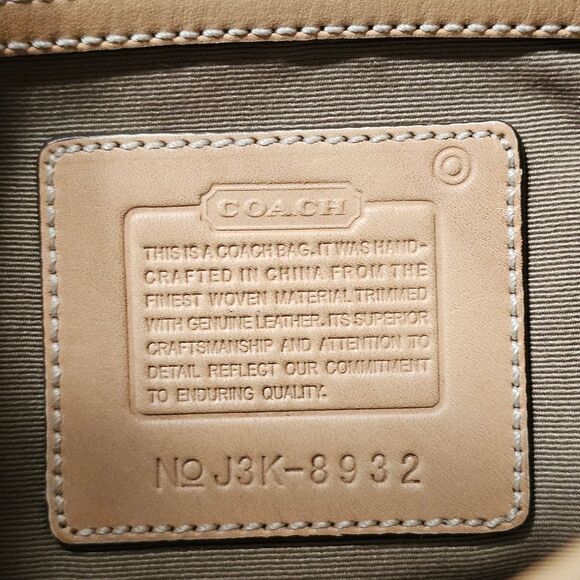 NWOT RARE 2003 Vintage Y2K Coach Clip Hamptons Hobo Shoulder Bag in Denim - Picture 8 of 8